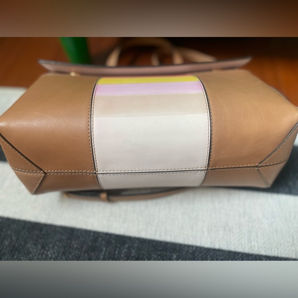 SOLD Tory Burch “pink and tan” satchel - Picture 7 of 8